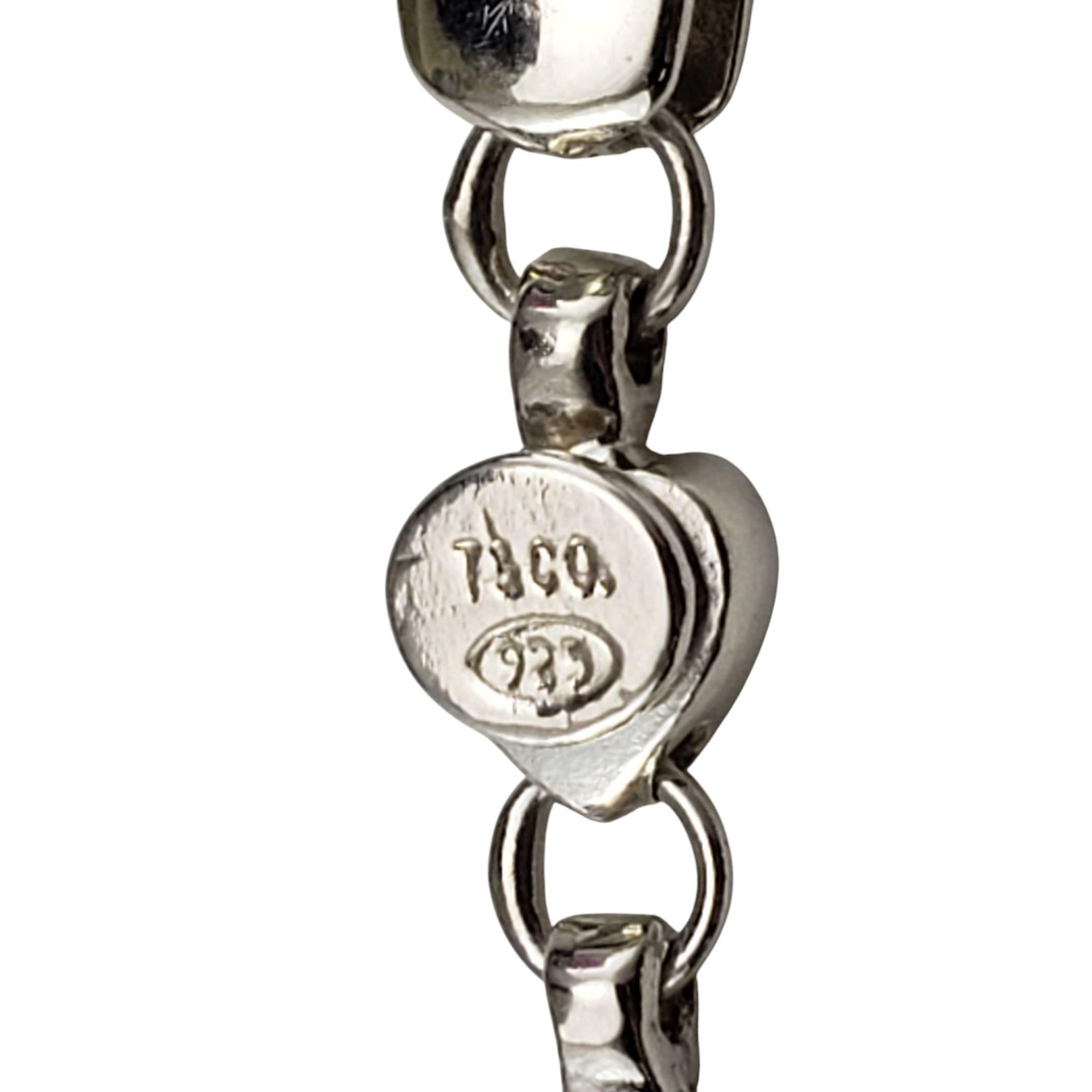 Women's Tiffany & Co. Sterling Silver Puff Heart Link Bracelet #21177