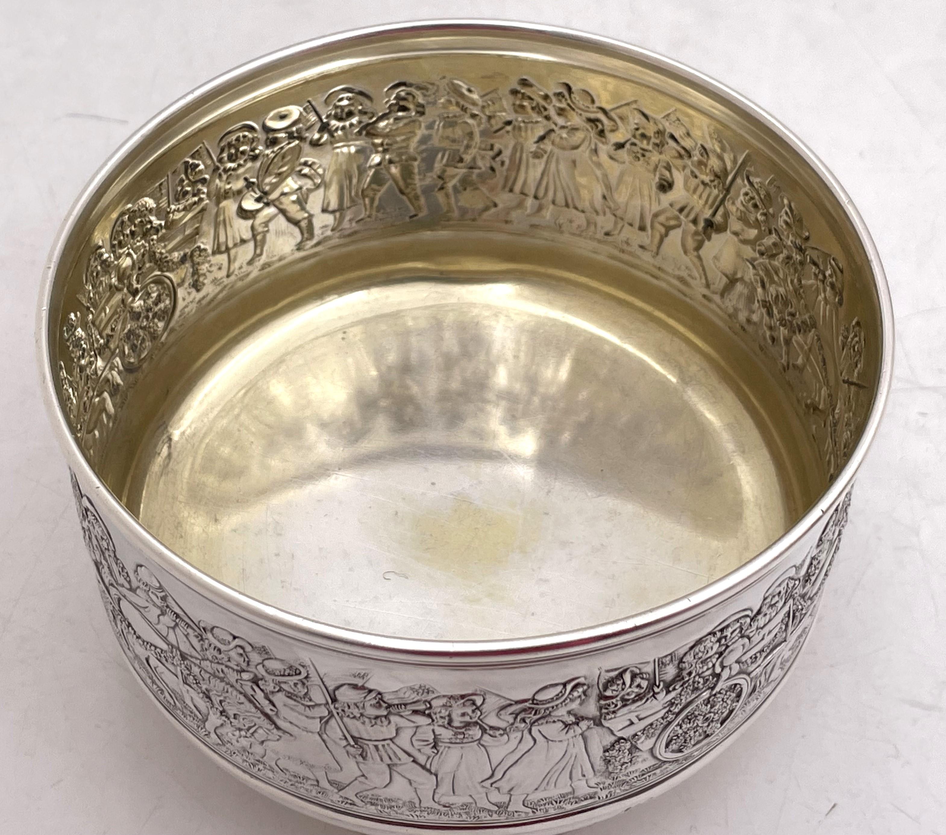 Tiffany & Co. Sterling Silver Rare Child's Bowl & Porringer w/ Original Pouches For Sale 2