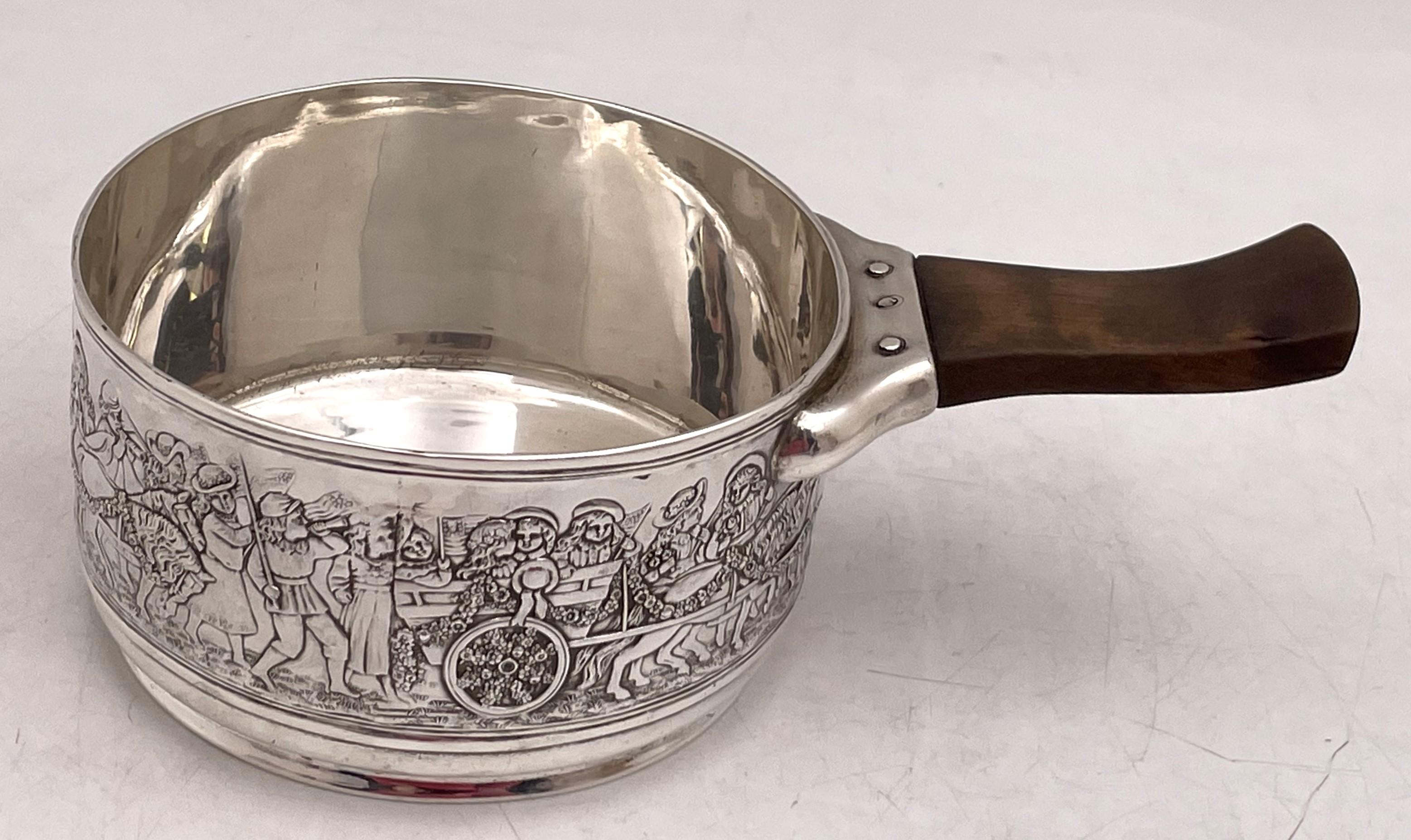 Tiffany & Co. Sterling Silver Rare Child's Bowl & Porringer w/ Original Pouches For Sale 4