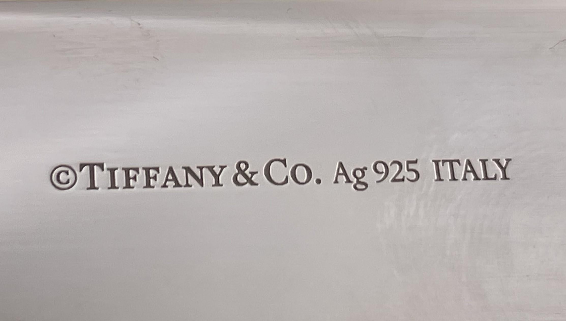 Tiffany & Co. Sterling Silver Rare Italian Bar Tray in Mid-Century Modern Style For Sale 2