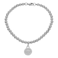 Tiffany & Co. Sterling Silver Return to Tiffany Beads Tag Bracelet