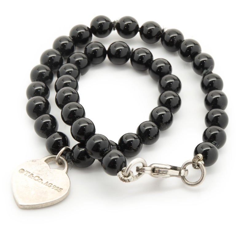 Tiffany and Co. Sterling Silver Return to Tiffany Black Onyx  display picture 3