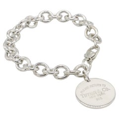 Tiffany & Co. Sterling Silver Return to Tiffany & Co. Charm Link Bracelet 