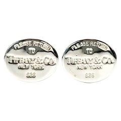 Tiffany & Co. Sterling Silver Return to Tiffany Cufflinks
