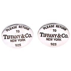 Tiffany & Co. Sterling Silver Return to Tiffany Cufflinks