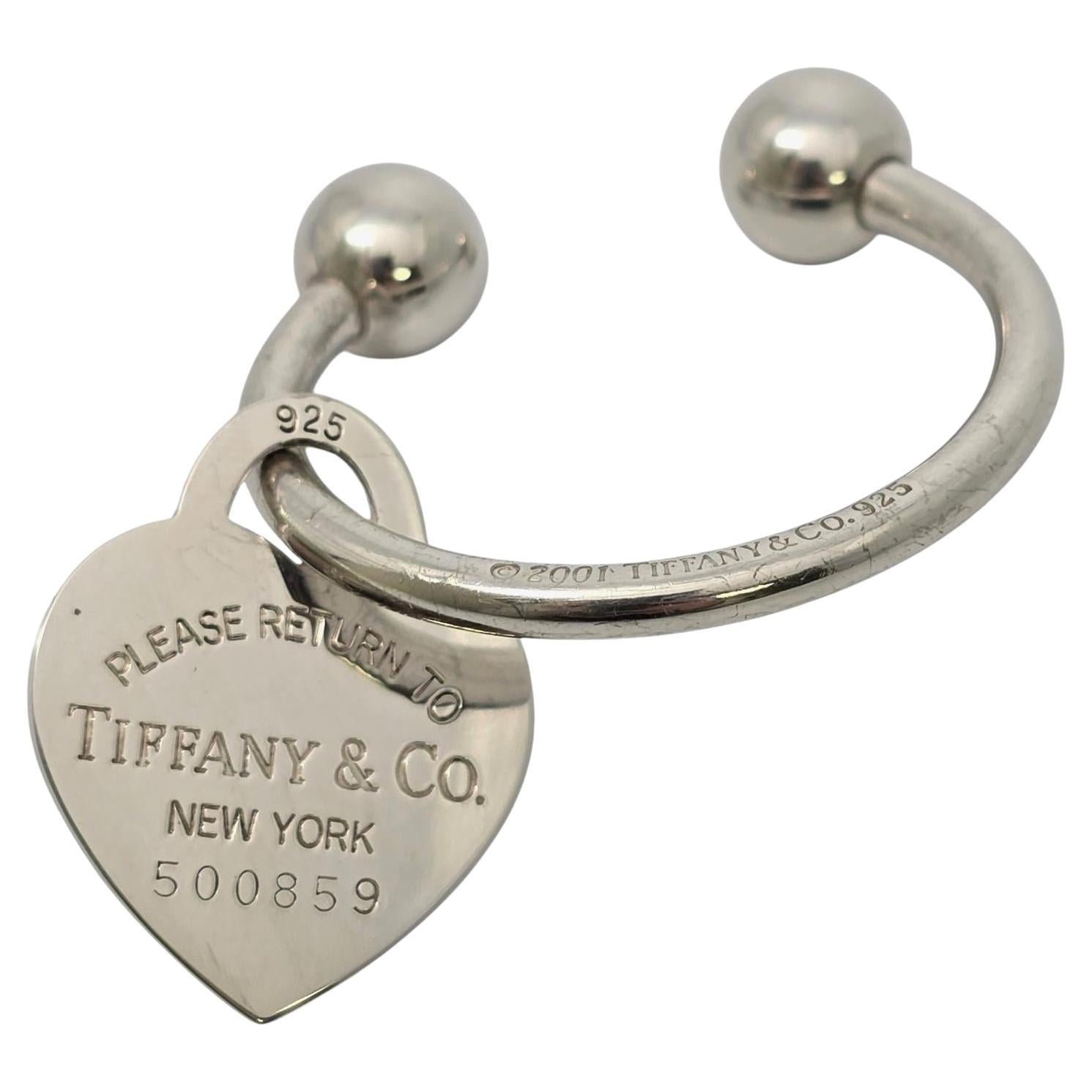 Tiffany & Co Sterlingsilber Rückkehr zu Tiffany Herz Hufeisen-Schlüsselring #20130 im Angebot