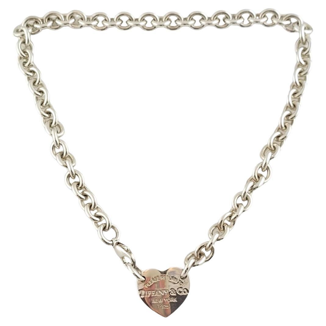 Tiffany & Co. Sterling Silver Return to Tiffany Heart Link Necklace #14732