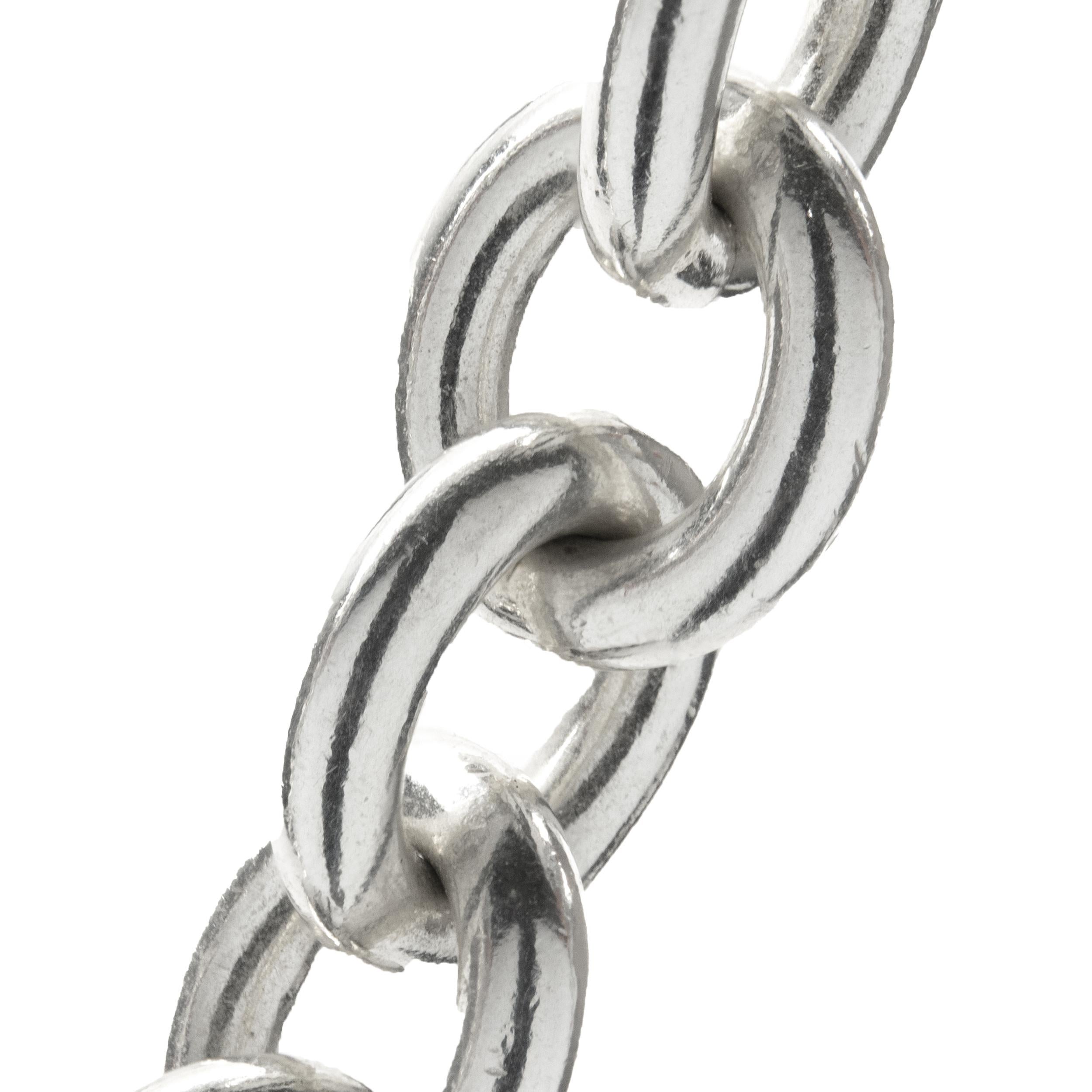 Designer: Tiffany & Co.
Material: Sterling Silver
Dimensions: necklace measures 14-inches in length
Weight: 48.68 grams