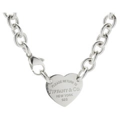 Tiffany & Co. Sterling Silver Return To Tiffany Heart Necklace