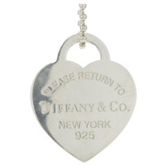 Vintage Tiffany & Co. Sterling Silver Return to Tiffany Heart Necklace