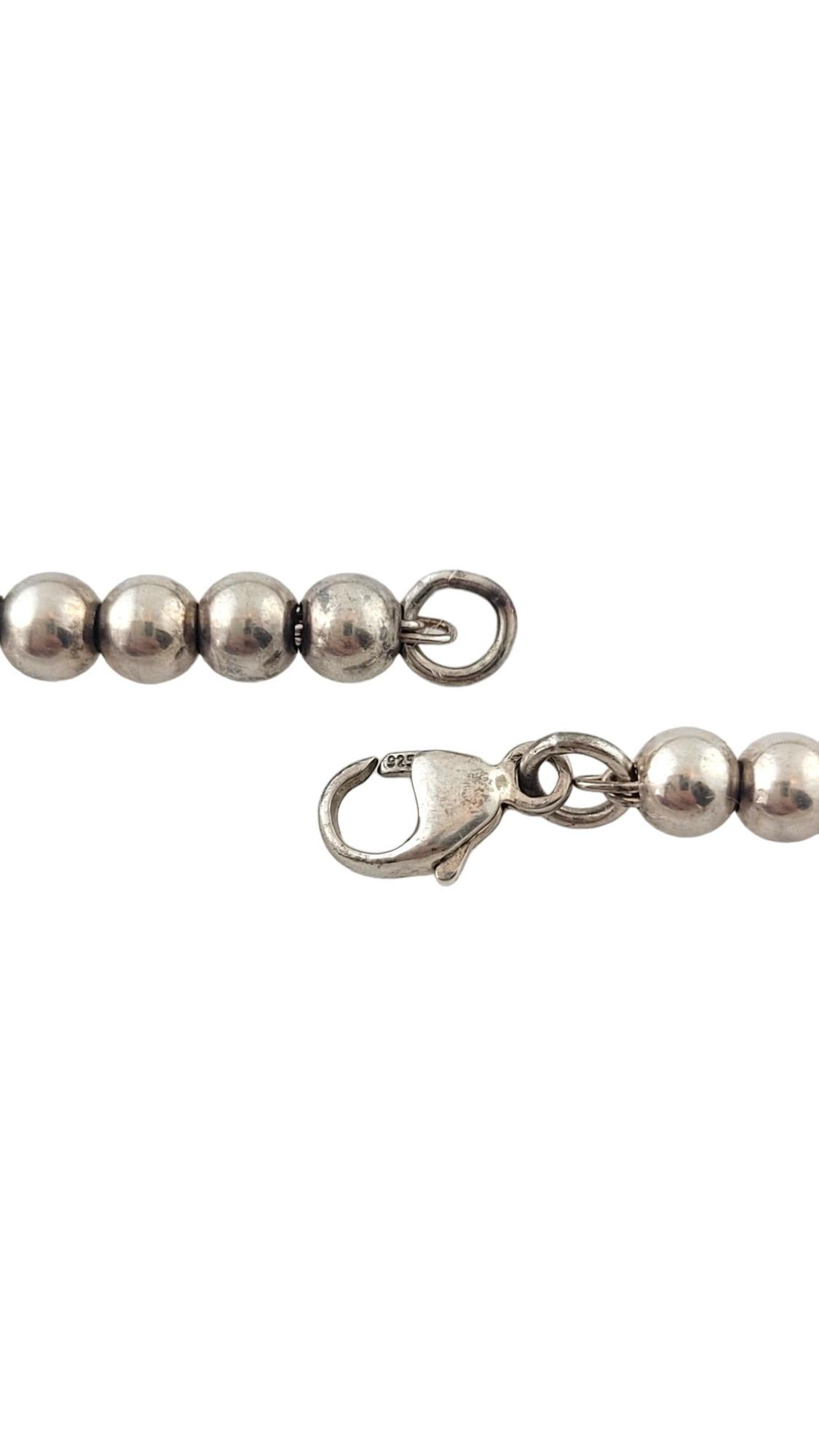 Tiffany & Co. Sterling Silber Rückkehr zu Tiffany Herz Tag Perlenarmband #17391 2