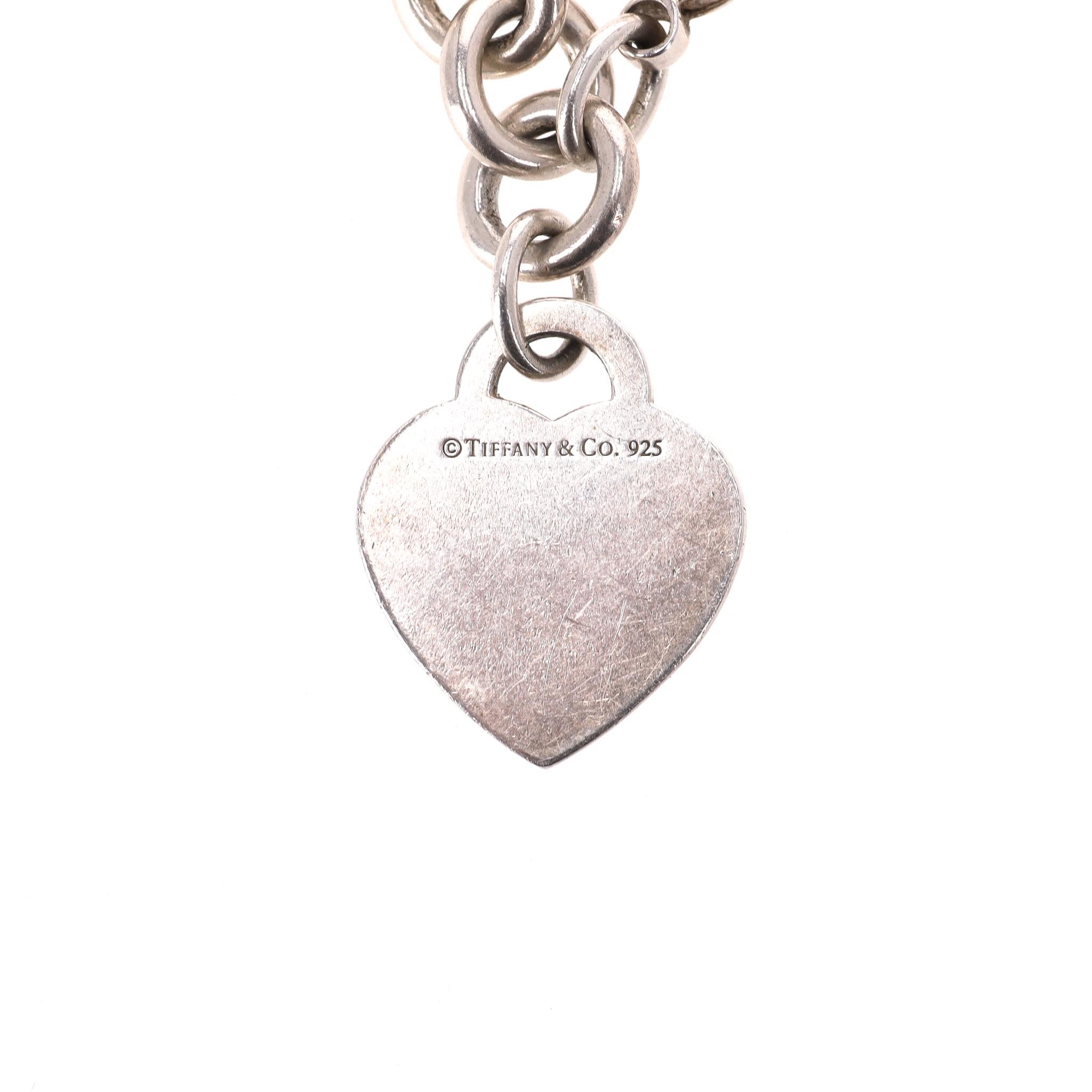 Tiffany & Co. Bracciale con etichetta a cuore Return To Tiffany in argento sterling in vendita 1