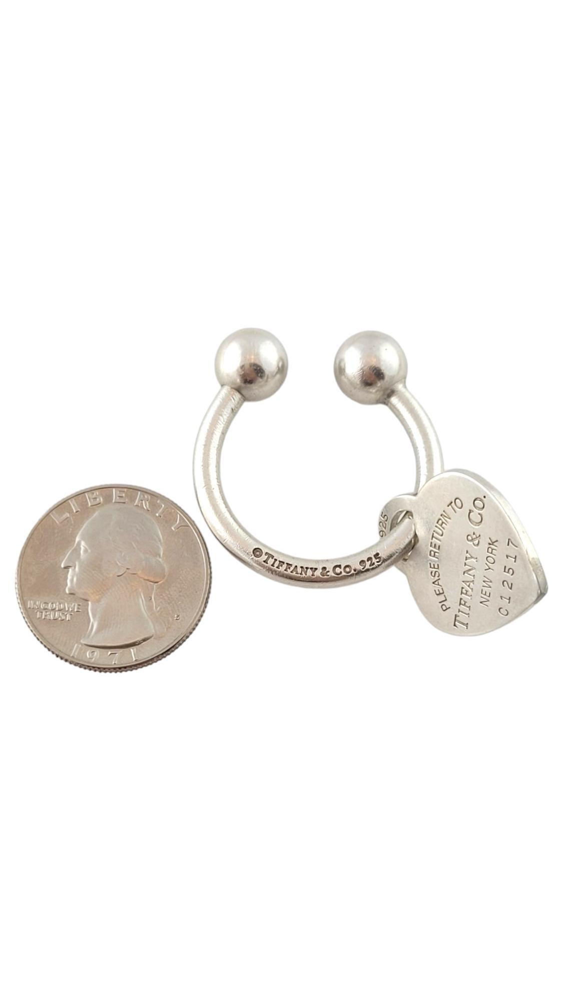 Tiffany & Co Sterling Silver Return to Tiffany Heart Tag Key Ring #17413 2