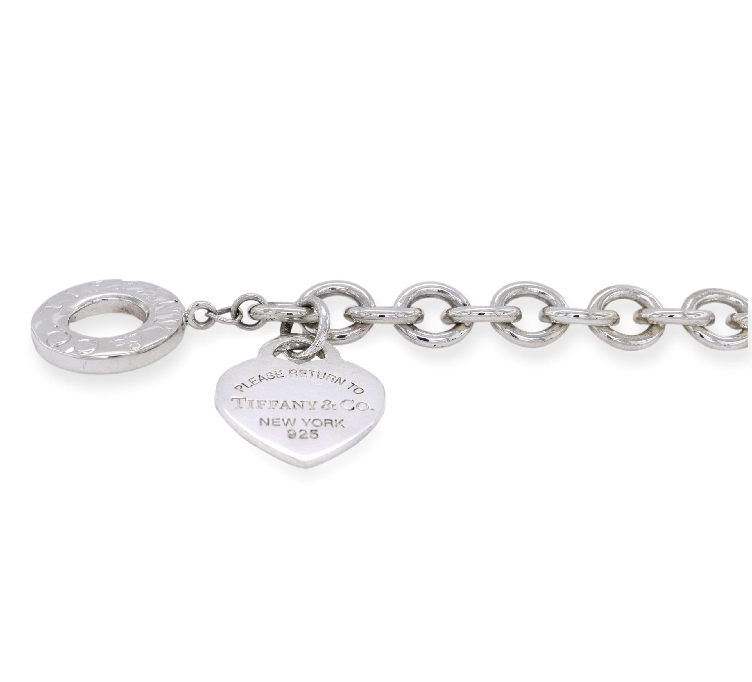 Tiffany and Co. Sterling Silver Return to Tiffany Heart Tag Link Toggle ...