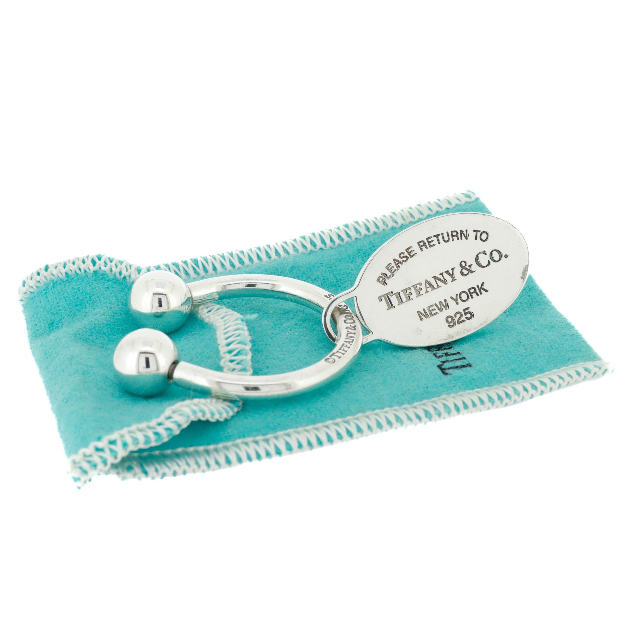Tiffany & Co. Sterling Silver 'Return to Tiffany' Key Holder or Key Chain For Sale 3
