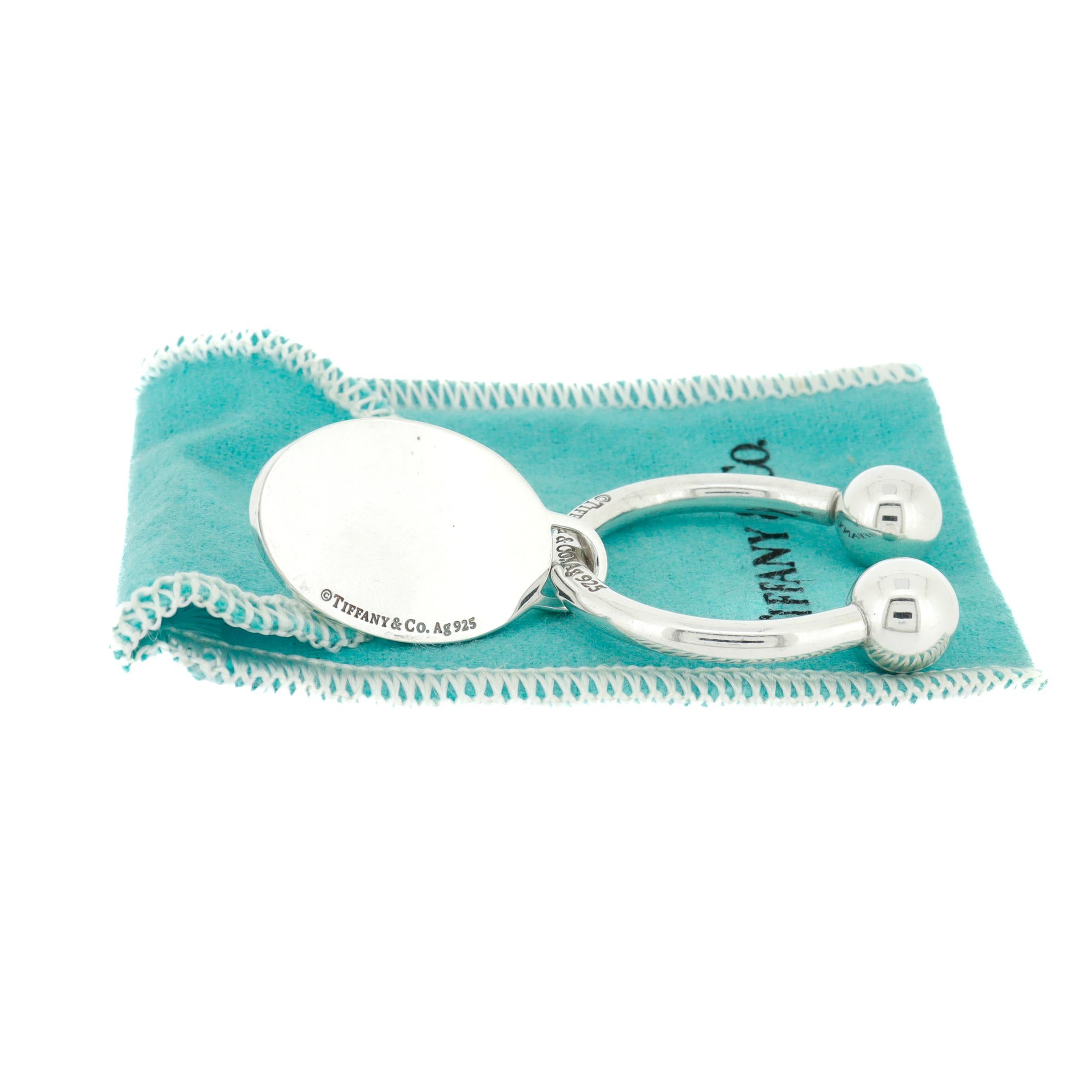 Tiffany & Co. Sterling Silver 'Return to Tiffany' Key Holder or Key Chain For Sale 4