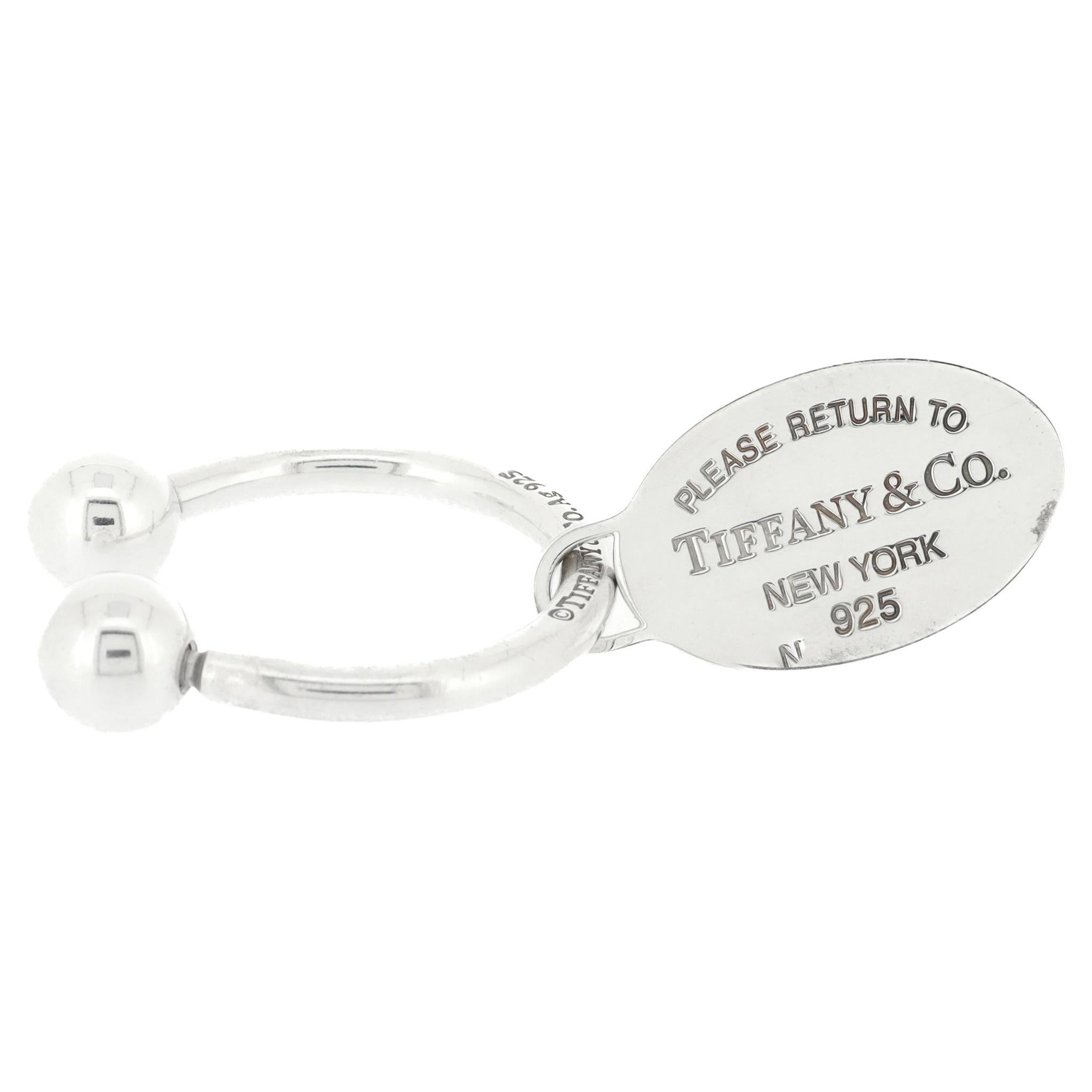 Tiffany & Co. Portachiavi o portachiavi "Return to Tiffany" in argento 925