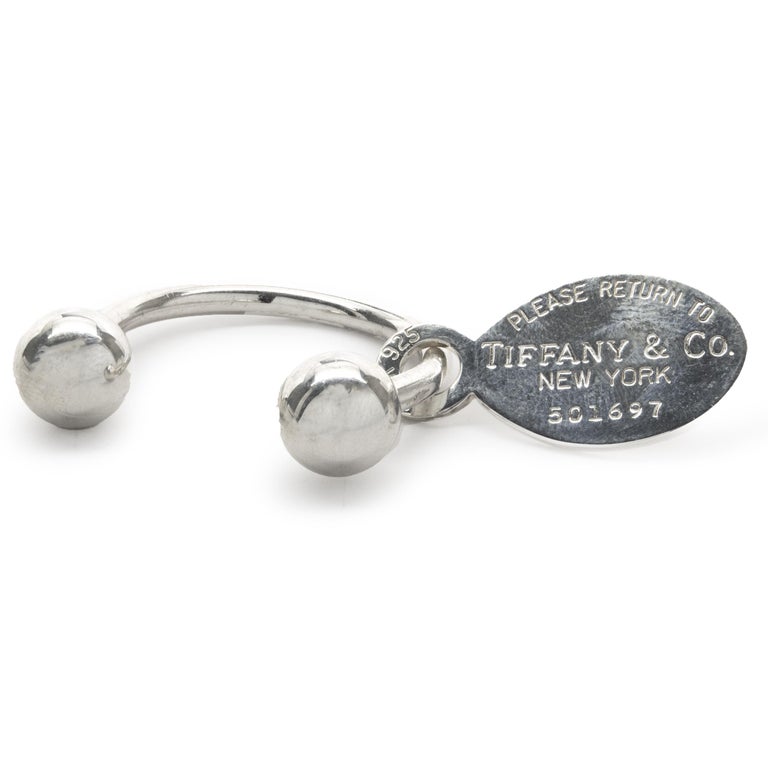 Tiffany and Co. Retour à la porte-clés Tiffany en argent sterling - En  vente sur 1stDibs