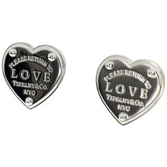 Tiffany & Co. Sterling Silver Return to Tiffany Love Studs Earrings