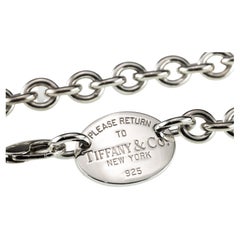 Return to Tiffany® Heart Tag Chain Link Necklace in Silver