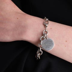 Tiffany & Co. Sterling Silver 'Return To Tiffany' Round Tag Bracelet