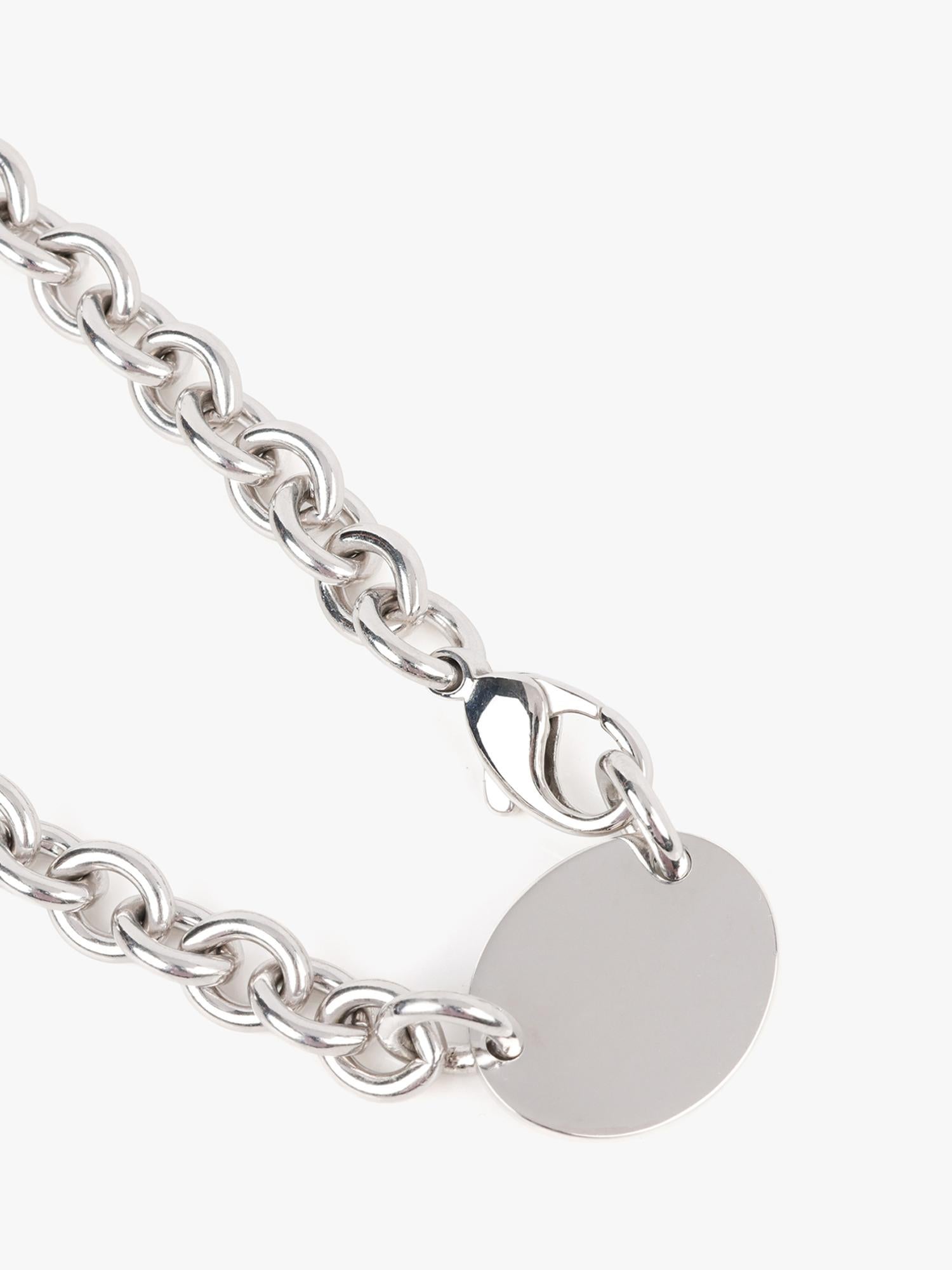 Tiffany & Co. Sterling Silber Rückkehr zu Tiffany Tag Charme Halskette für Damen oder Herren im Angebot