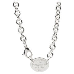 Tiffany & Co. Sterling Silver Return to Tiffany Tag Charm Necklace