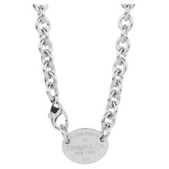 Tiffany & Co. Sterling Silver Return to Tiffany Tag Charm Necklace