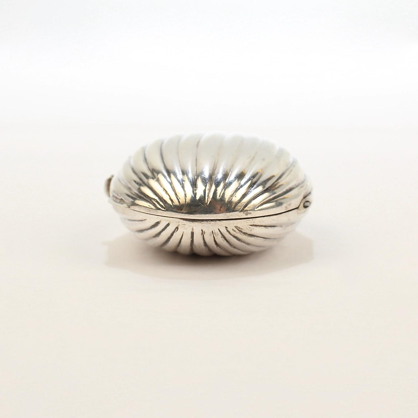 silver pill box tiffany