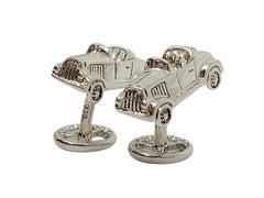Vintage Tiffany 
Co. Sterling Silver Rolls Royce Cufflinks #24177