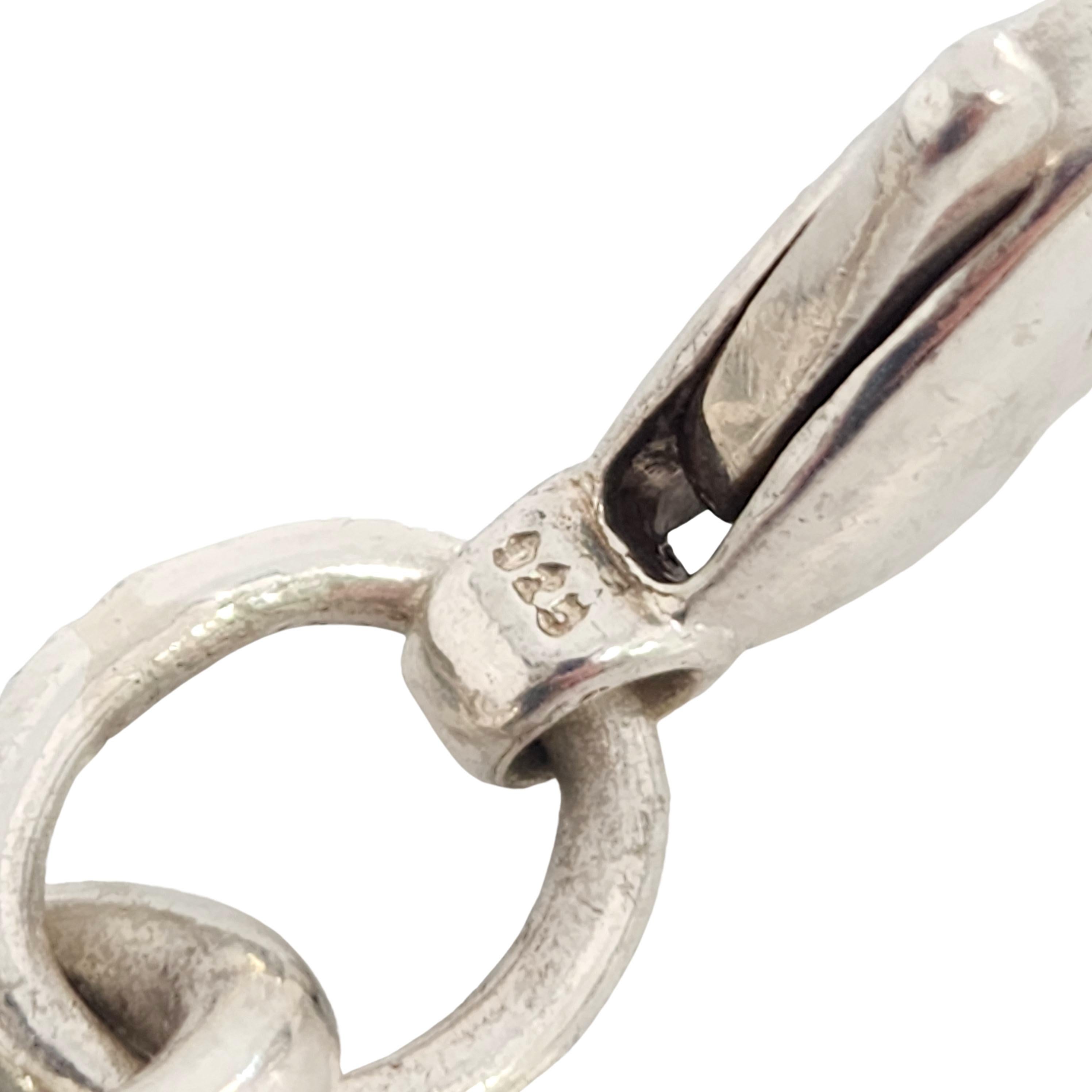 Tiffany & Co. Sterling Silver Rolo Link Bracelet Blank Heart Tag 1