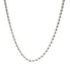 Tiffany & Co Sterling Silver Rope Chain, Length 24 Inches