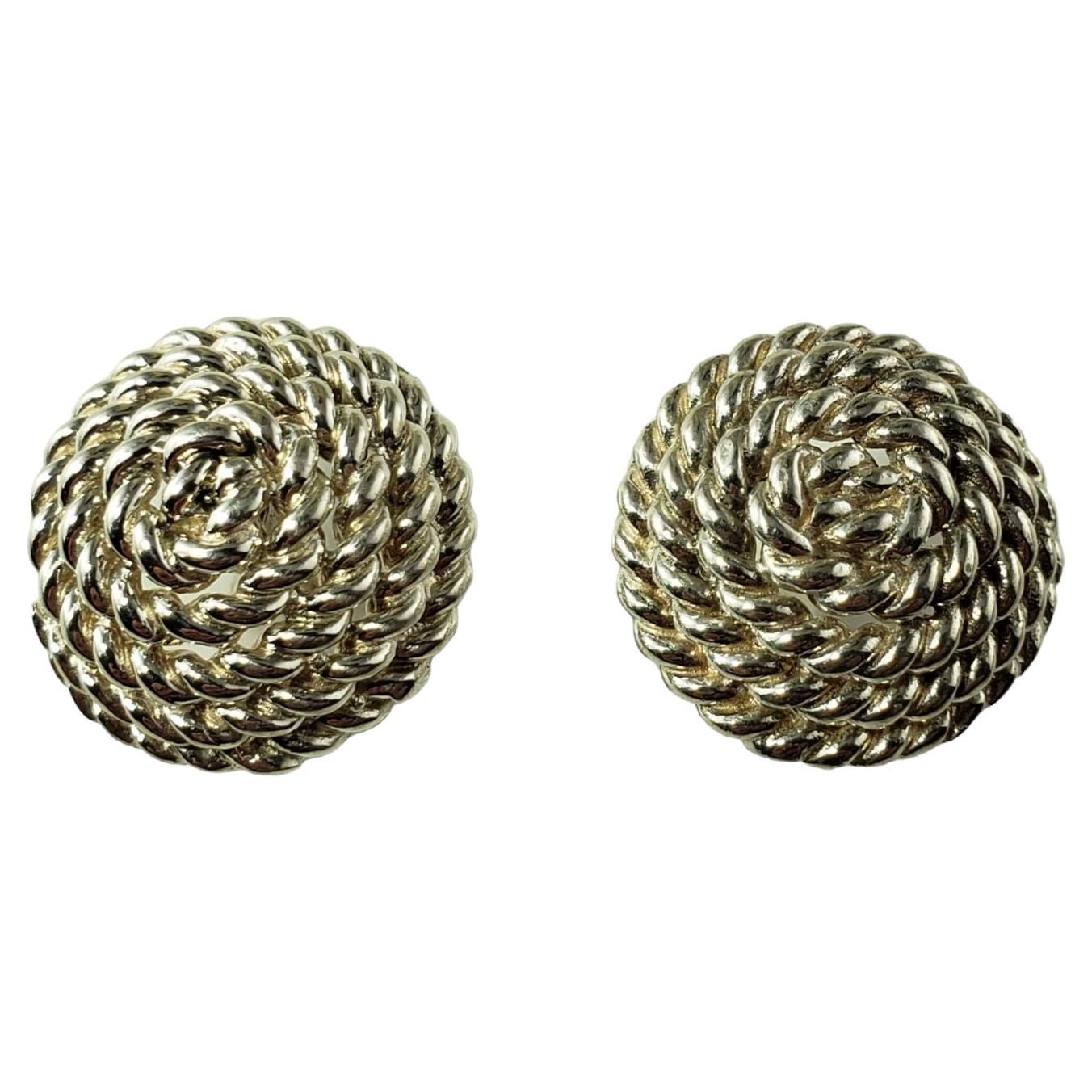 Tiffany & Co. Sterling Silver Rope Spiral Earrings
