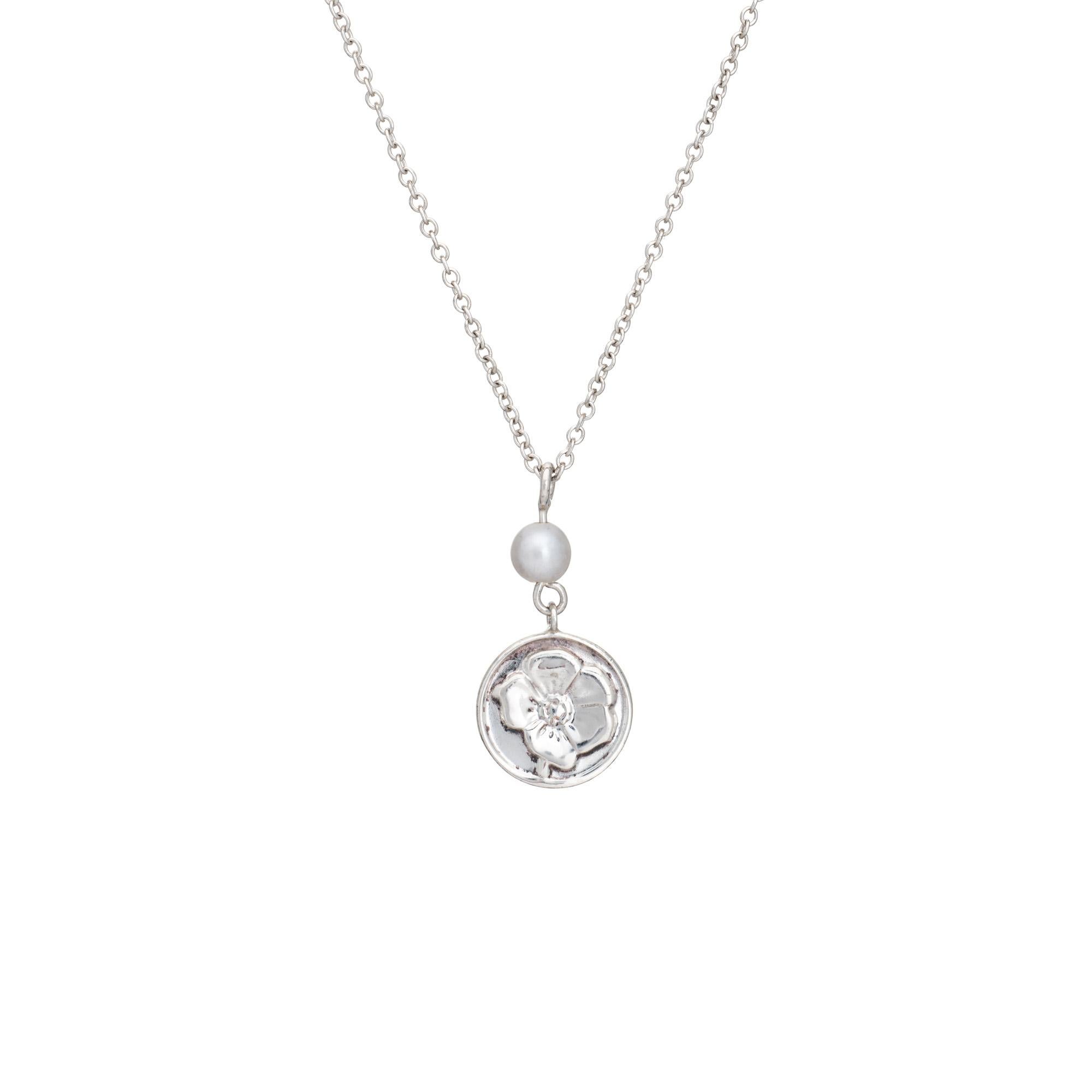 Tiffany & Co Collar Rosa Plata de Ley Perla 16