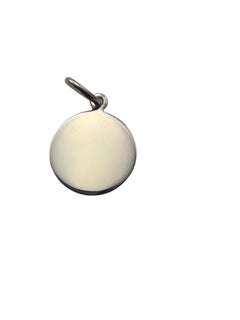 Tiffany & Co. Sterling Silver Round Disc Tag Pendant #24741