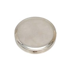 Tiffany & Co Sterling Silver Round Mirror Compact