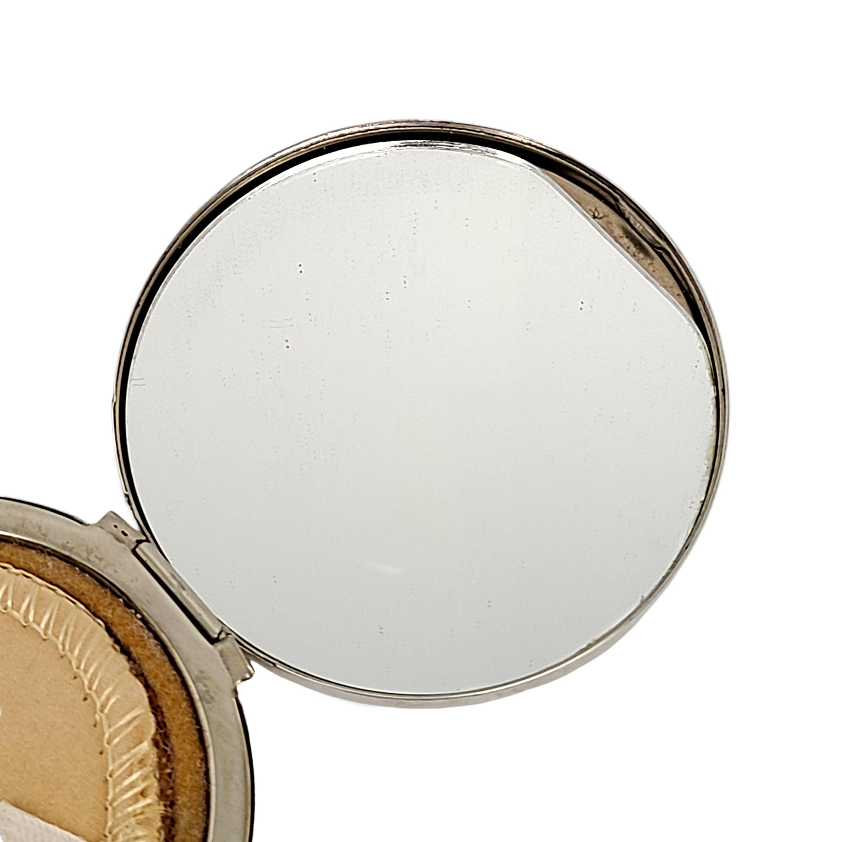 Tiffany & Co Sterling Silver Round Mirror Compact 1