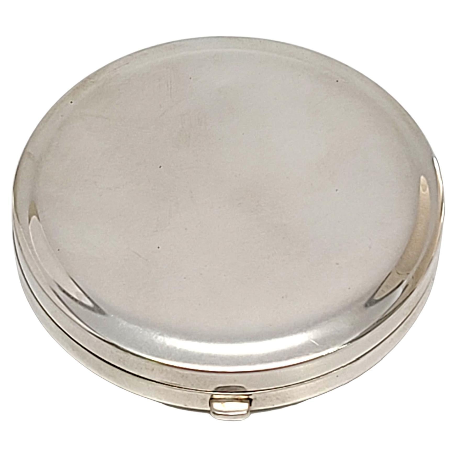 Tiffany & Co Sterling Silver Round Mirror Compact