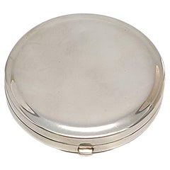Vintage Tiffany & Co Sterling Silver Round Mirror Compact