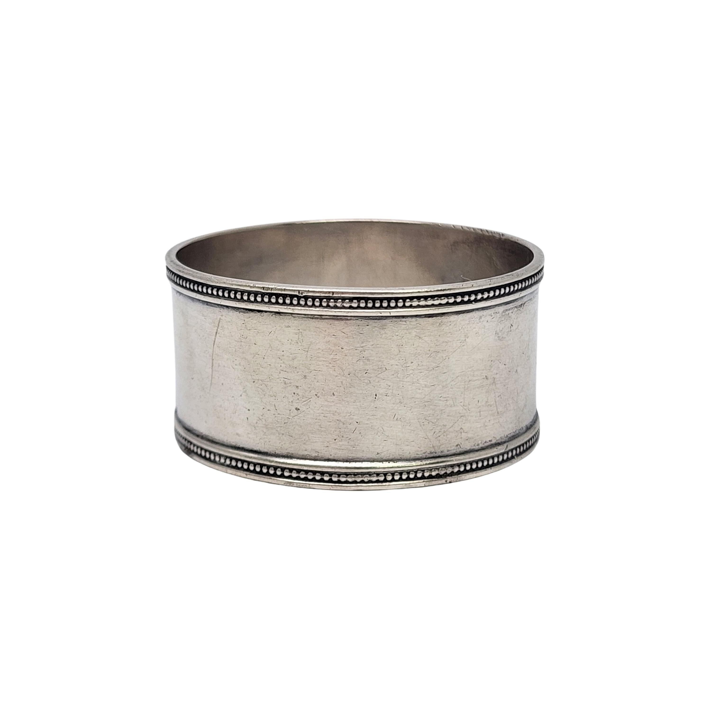 Tiffany & Co Sterling Silver Round Napkin Ring w/Engraving #18118 In Good Condition In Washington Depot, CT