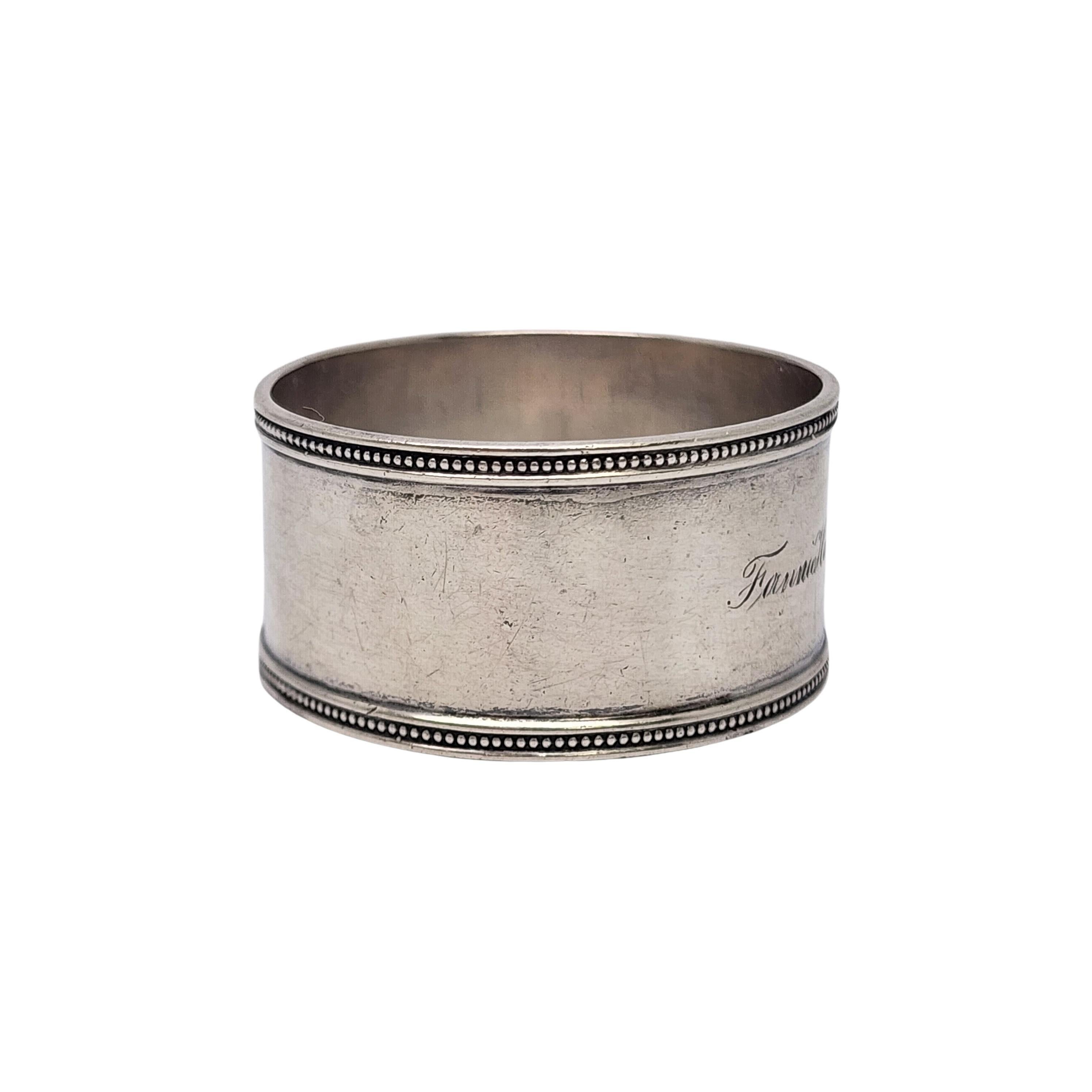 Women's Tiffany & Co Sterling Silver Round Napkin Ring w/Engraving #18118