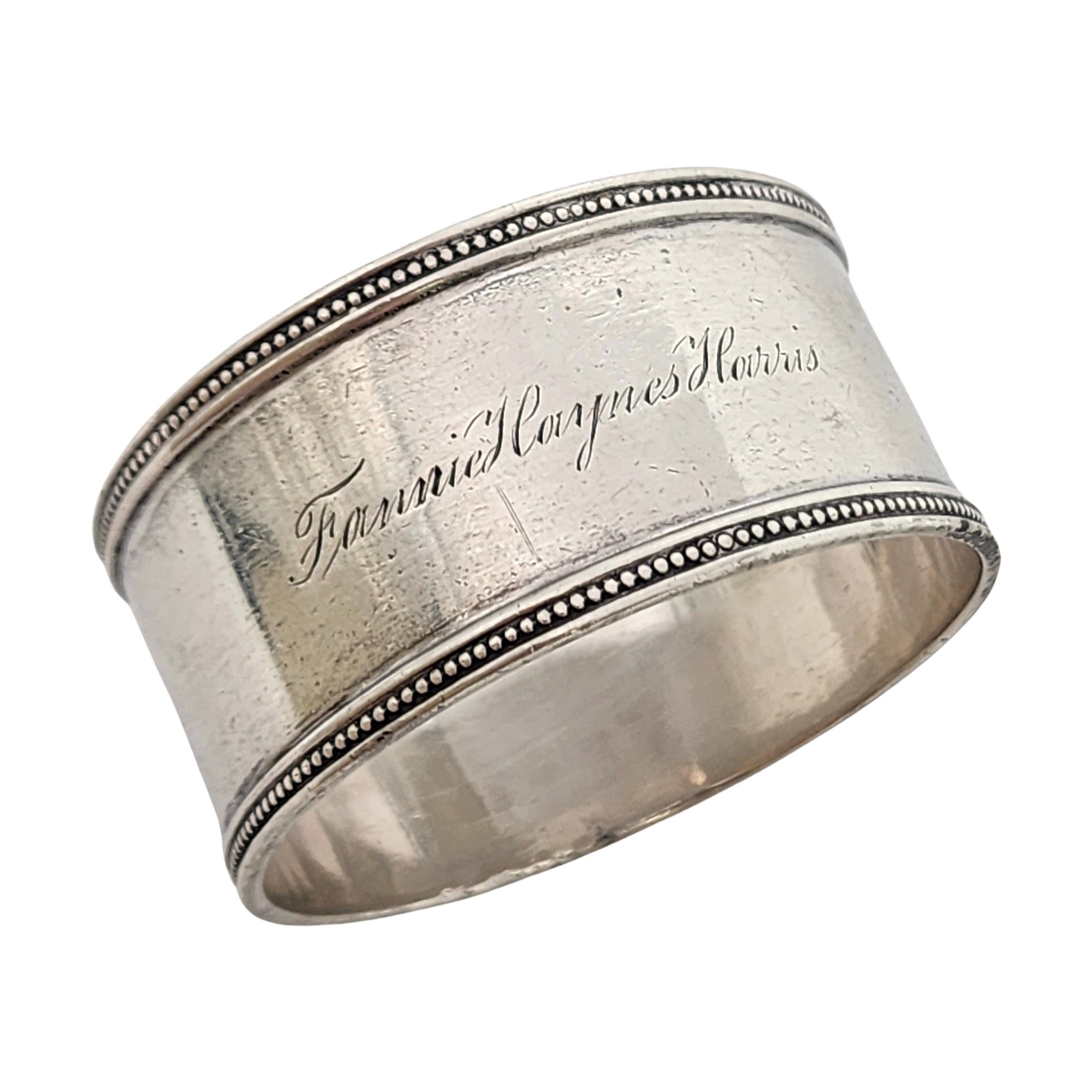 Tiffany & Co Sterling Silver Round Napkin Ring w/Engraving #18118 2