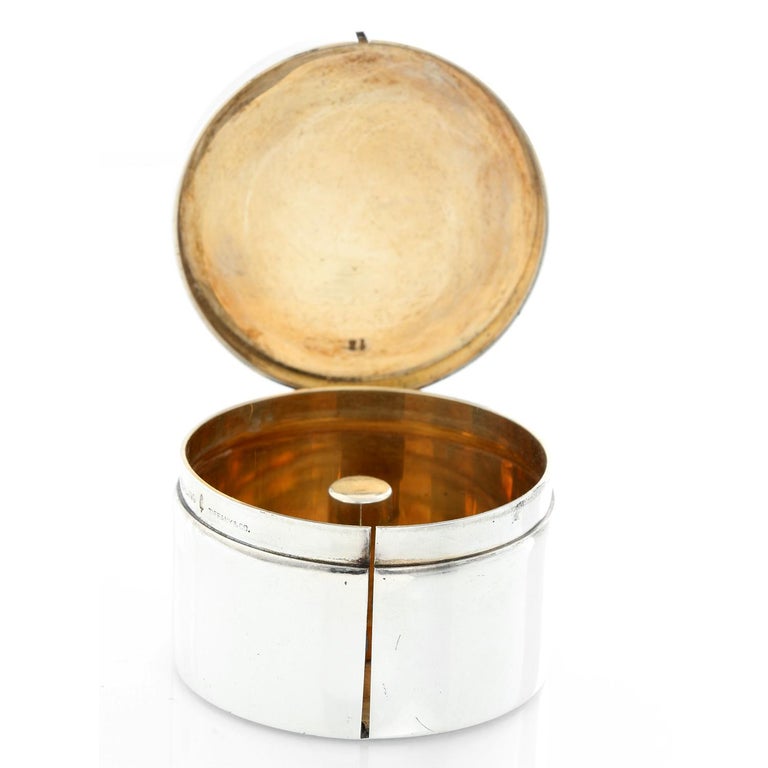 Tiffany and Co. Sterling Silver Round Stamp Roll Dispenser at 1stDibs