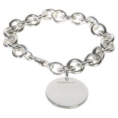 Tiffany & Co. Sterling Silver Round Tag Bracelet