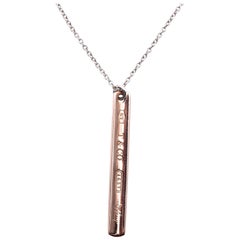 Tiffany & Co. Sterling Silver Rubedo Bar Necklace