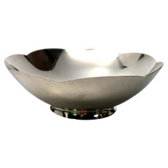 Tiffany & Co. Sterling Silver Scallop Edge Flower Bowl