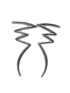 Tiffany & Co. Sterling Silver Scribble Zig Zag Earrings #24758