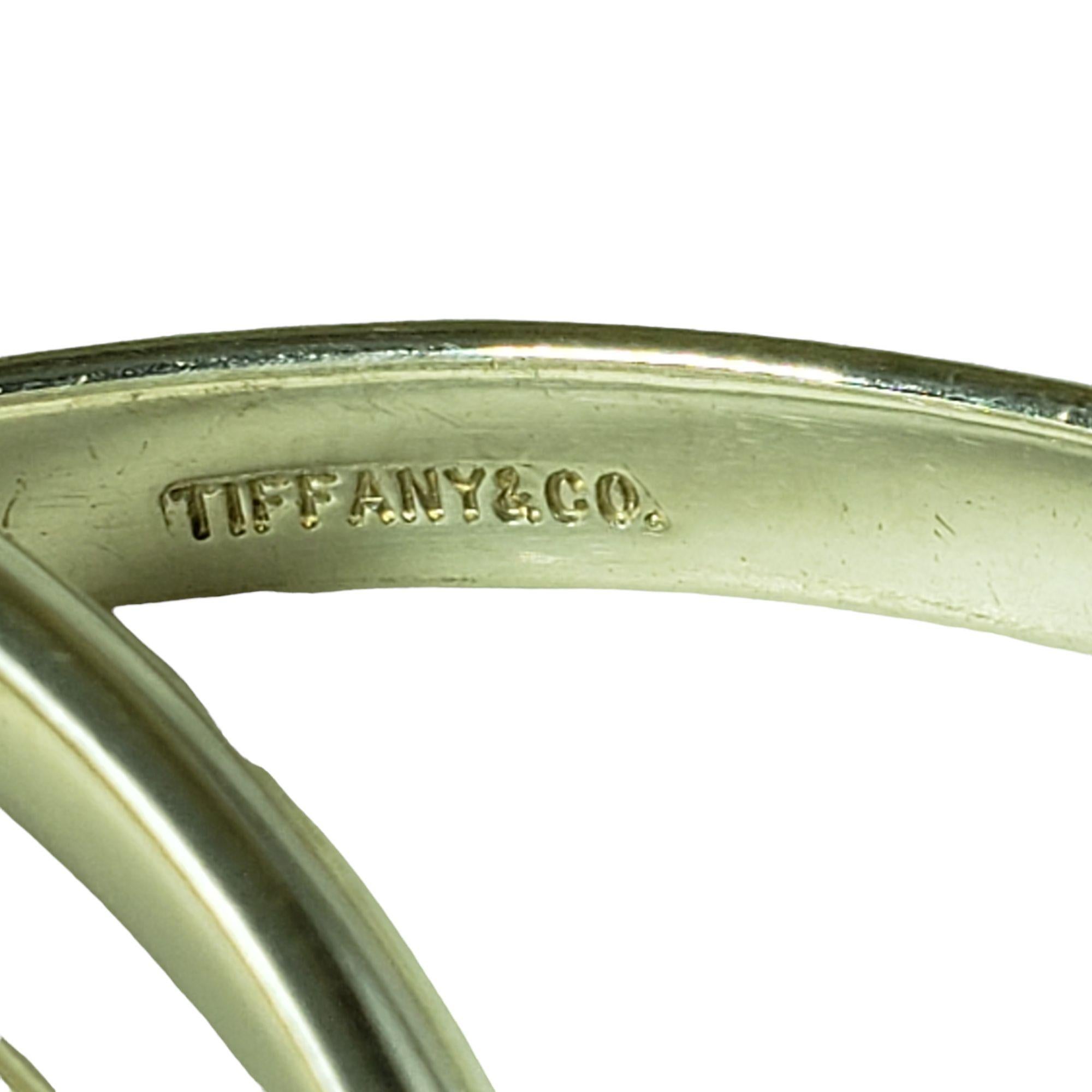 Tiffany & Co. Sterling Silver Set of 3 Interlocking Bangle Bracelets In Good Condition In Washington Depot, CT