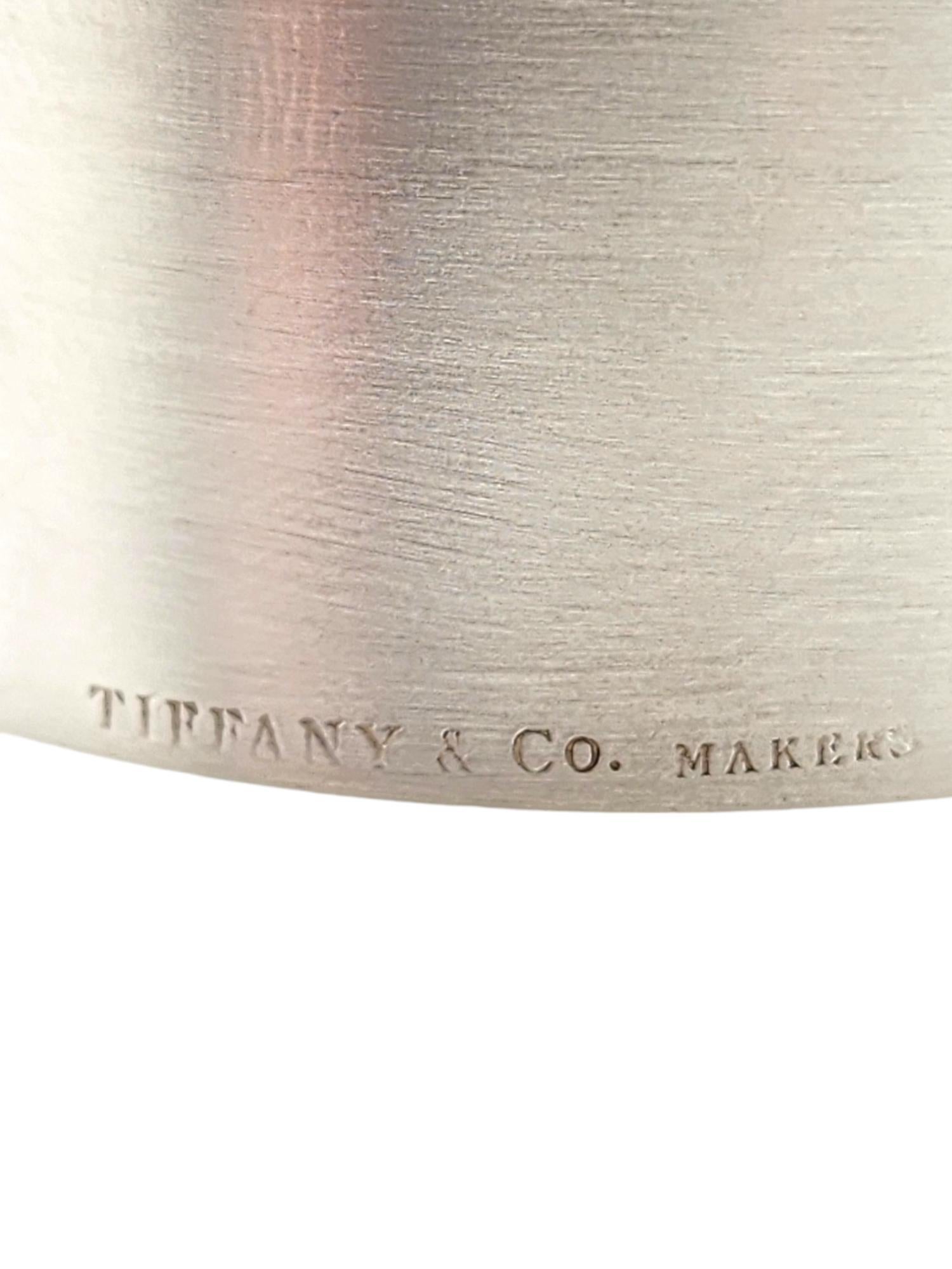 Tiffany & Co. Set di 3 portatovaglioli in argento satinato #18357 in vendita 2