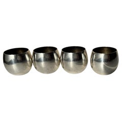Lot de 4 coupes / tasse n° 25005 en argent sterling Tiffany & Co